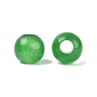 Natural White Jade European Beads G-Q607-01A-08-1
