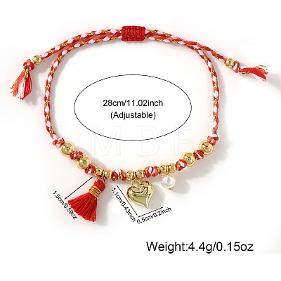 Pride Month Alloy Heart Charm Bracelets YY7958-2-1