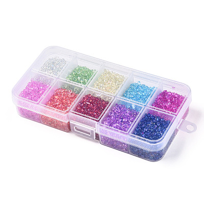 10 Grid Transparent Acrylic Bubble Beads MACR-N017-03-1
