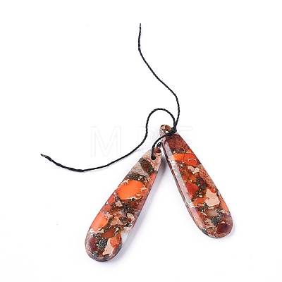 Natural Mixed Gemstone Pendants G-G827-03-1