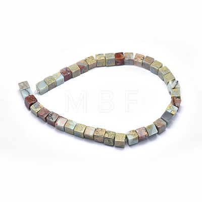 Natural Aqua Terra Jasper Beads Strands G-I213-01-10mm-1