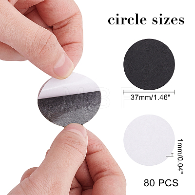 Self-adhesive Felt Fabric Circles DIY-FG0001-30D-1
