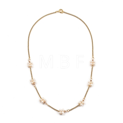 Beaded Necklaces X-NJEW-JN02975-1