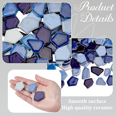 500G Mosaic Tiles Porcelain Cabochons DIY-SP0007-75-1