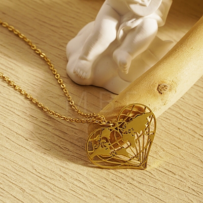 Hollow Heart Pendant Necklaces TX8986-1-1