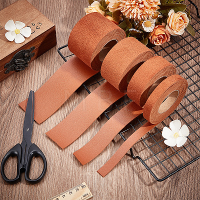 2M PVC Imitation Leather Ribbons SRIB-WH0011-126D-04-1