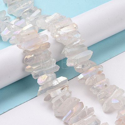 Natural Quartz Crystal Points Beads Strands G-K181-B28-1