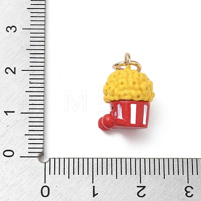 Alloy with Enamel Pendants AL-CBAE186-01G-04-1