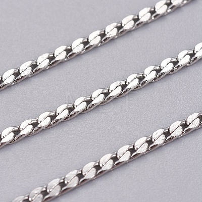 304 Stainless Steel Curb Chains STAS-I107-08P-1
