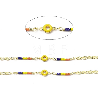 Handmade Brass Flower Chains CHC-I045-01G-1