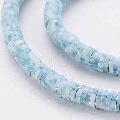 Handmade Polymer Clay Bead Strands CLAY-S094-4mm-A10-1