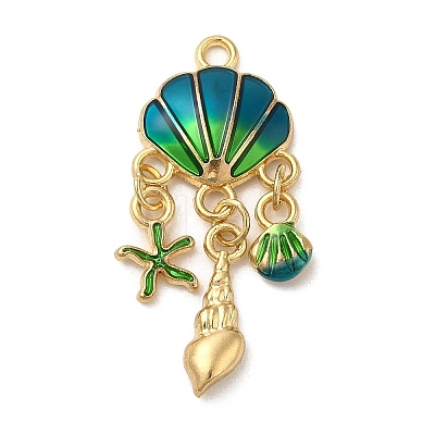 Alloy Enamel Pendants FIND-Z006-11B-KCG-1