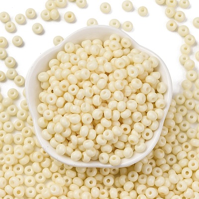 Baking Paint Glass Seed Beads SEED-C003-02G-1