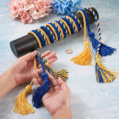 6Pcs 3 Styles Polyester Graduation Honor Rope AJEW-TA0001-22-1