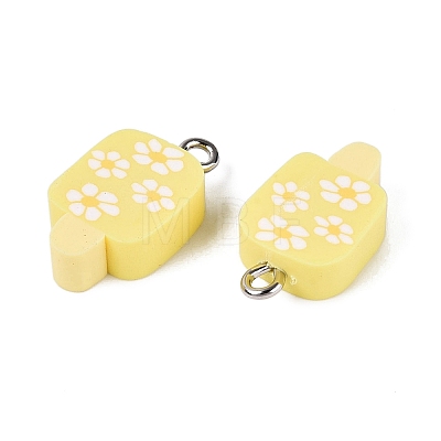 Handmade Polymer Clay Pendants CLAY-Q253-07P-04-1