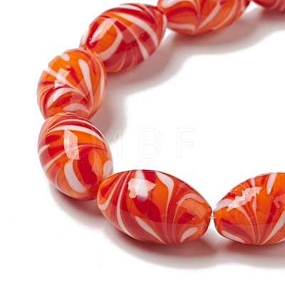 Handmade Lampwork Beads Strand LAMP-C008-10-1