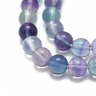 Natural Fluorite Beads Strands G-I249-B02-01-1