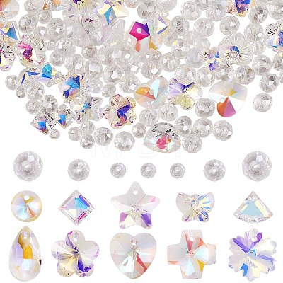 Glass Beads & Charms Set for DIY Jewelry Making Finding Kit EGLA-SZ0001-24-1