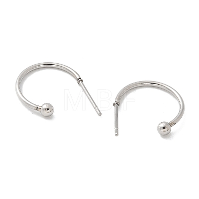 201 Stainless Steel Stud Earring STAS-C117-06B-P-1