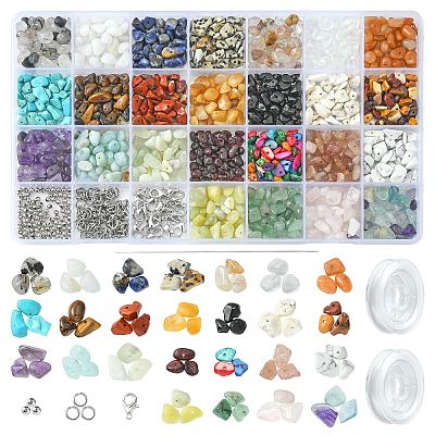 DIY Mixed Stone Bracelet Making Kit DIY-FS0003-38-1
