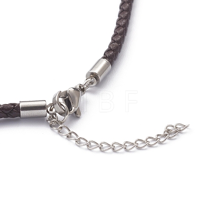 Braided Waxed Polyester Cord Necklaces Making NJEW-Z011-03P-B-1