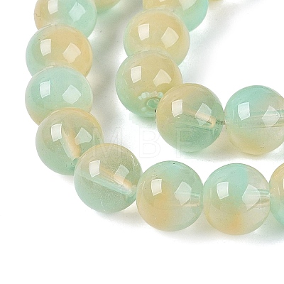 Acrylic Imitation Cat Eye Beads Strands OACR-Q197-01C-10-1