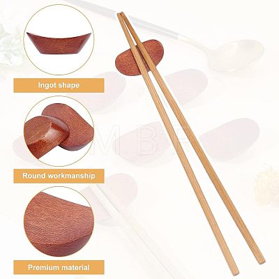 8Pcs Wood Chopsticks Stand DJEW-FG0001-26-1