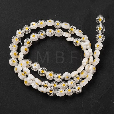 Handmade Millefiori Lampwork Beads Strands LS-LAMP-G164-11O-1