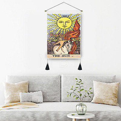 Tarot Pattern Polycotton Wall Hanging Tapestry WICR-PW0001-29C-1