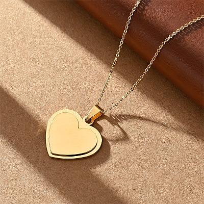 201 Stainless Steel Geometric Pendant Necklaces WGD60F5-04-1