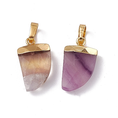 Natural Fluorite Pendants G-L479-43G-1