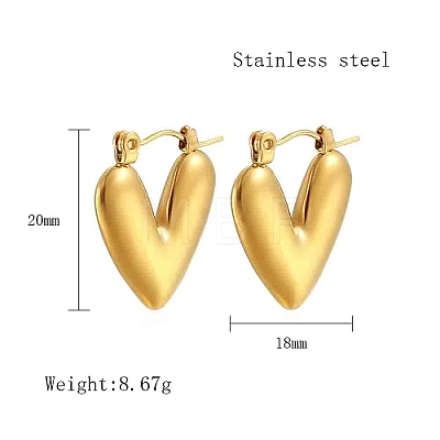 304 Stainless Steel Hoop Earring for Women UL6246-01-1