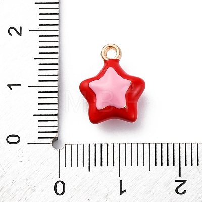 Alloy Enamel Charms ENAM-E362-08C-1