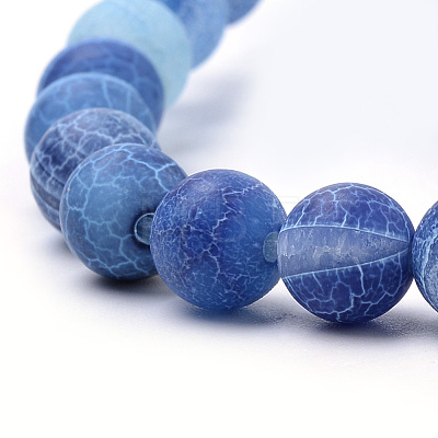 Natural Weathered Agate Beads Strands G-S259-05C-6mm-1