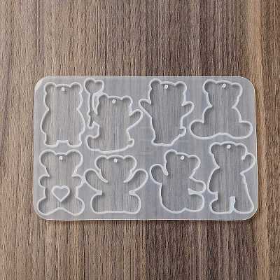 Bear DIY Pendant Silhouette Silicone Molds X1-SIL-F010-02-1