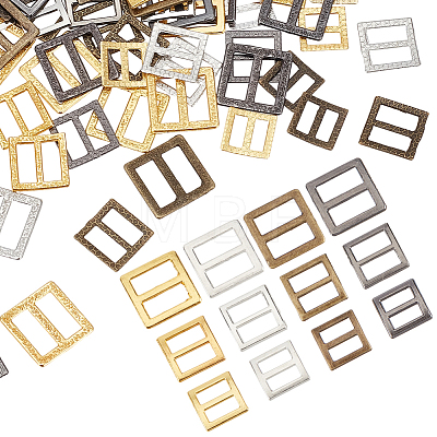 120Pcs 12 Styles Alloy Tri-Glide Adjuster Buckles FIND-CY0001-82-1