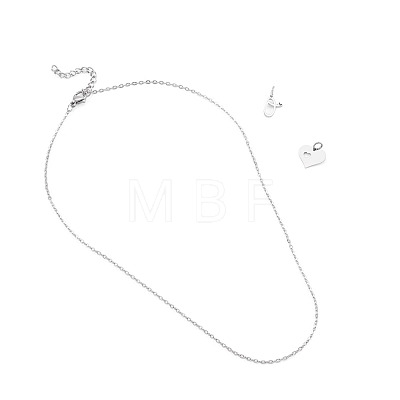 1Pc 304 Stainless Steel Cable Chain Necklaces NJEW-TA0001-24Q-1