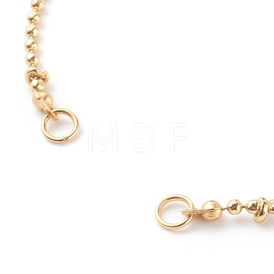 Brass Ball Chain Bracelet Making AJEW-JB00936-1