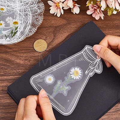 Tableware Theme Waterproof Self Adhesive Stamping Stickers Sets DIY-WH20014-04C-1