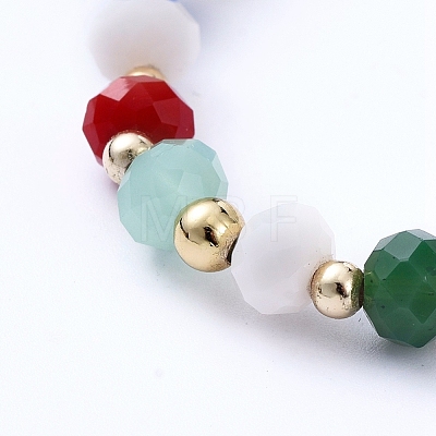 Glass Beads Stretch Bracelets BJEW-JB05141-1