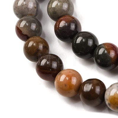 Natural Picture Jasper Beads Strands G-H037-A01-02-1