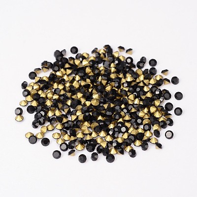 Back Plated Grade A Diamond Glass Pointed Rhinestone LS-RGLA-SS12-002-1