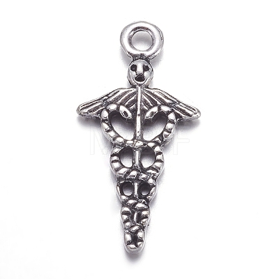 Tibetan Style Alloy Pendants TIBEP-N009-060AS-NR-1