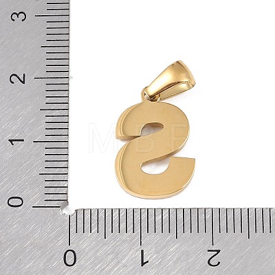 Natural White Shell Alphabet Pendants STAS-M338-02G-S-1