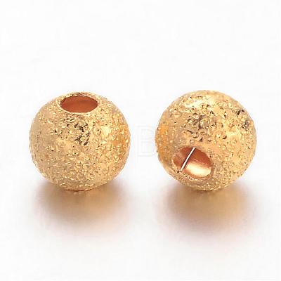 Brass Textured Beads EC247-NFG-1