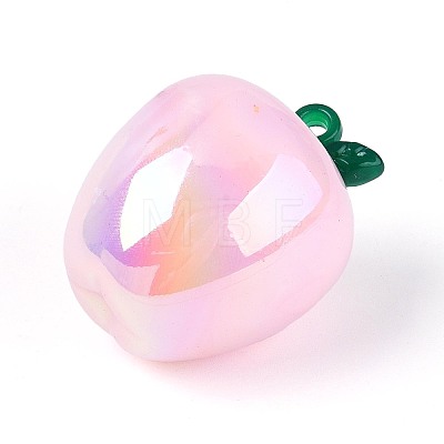Plating Opaque Acrylic Pendants PACR-T018-01M-1