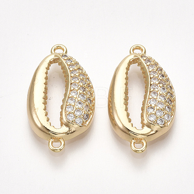 Brass Cubic Zirconia Links KK-S350-378-1