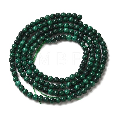 Natural Malachite Beads Strands G-B090-A06-01-1