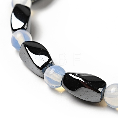 Round Opalite Stretch Bracelets BJEW-G072-1-1