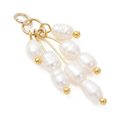 Natural Cultured Freshwater Pearl Pendants PALLOY-JF05104-1